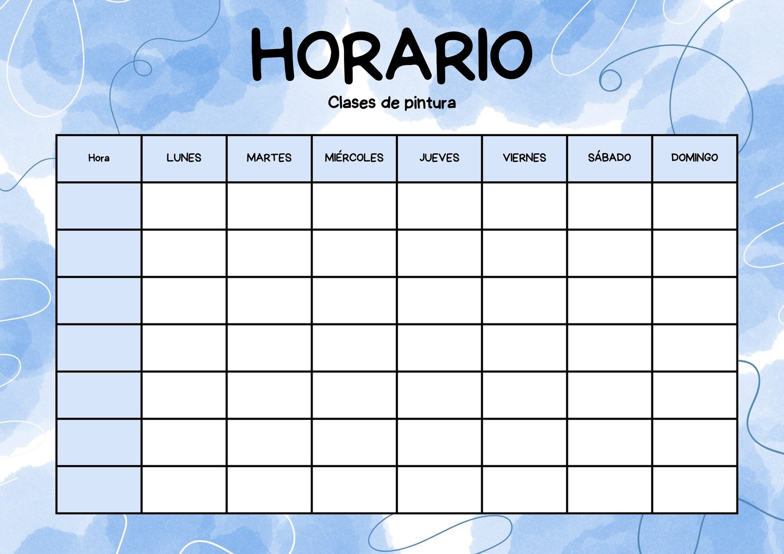 Visualización de horarios generados automáticamente